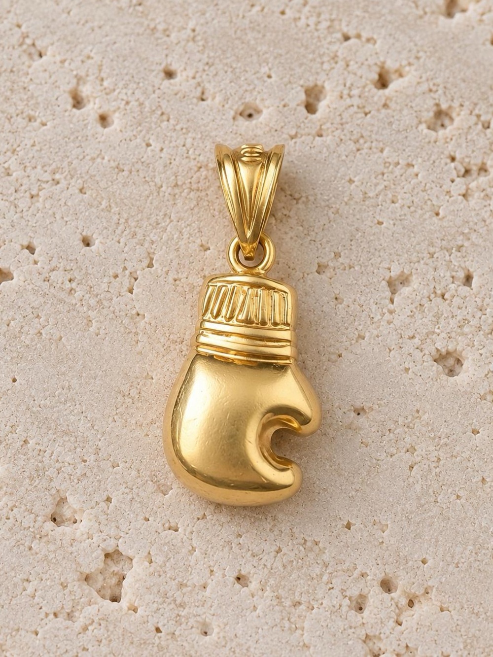 10K Real Solid Gold Boxing Glove .65"